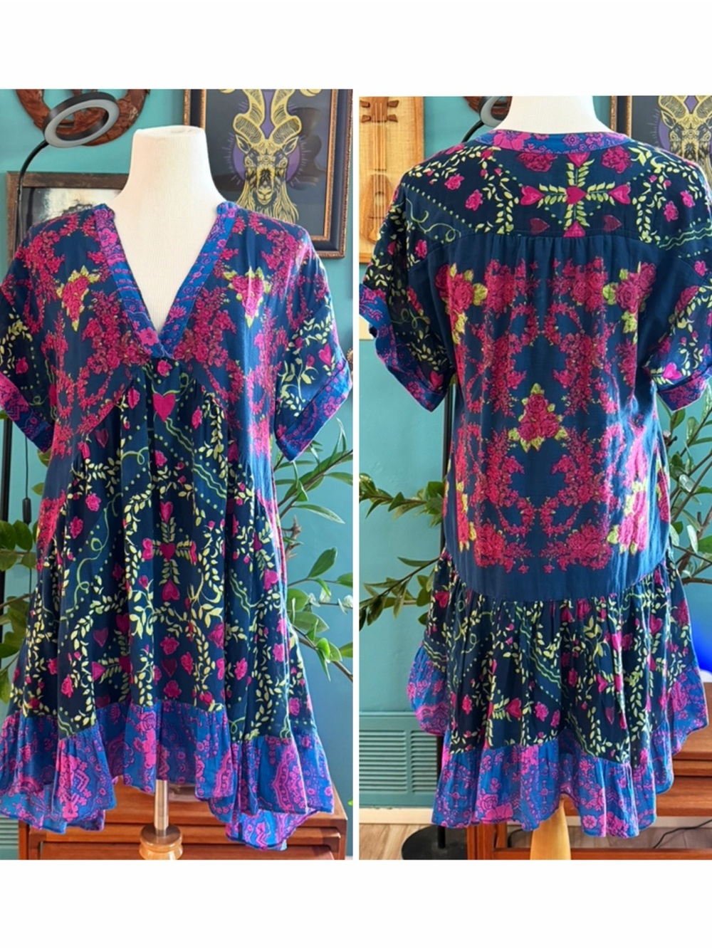 Free People Agnes Dress EUC HTF Color SZ XS 20” pit to pit retail $168